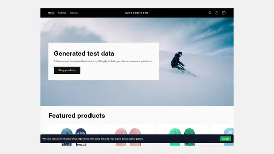 RG quick cookie bar screenshot