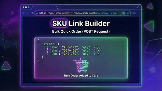 SKU Link Builder screenshot
