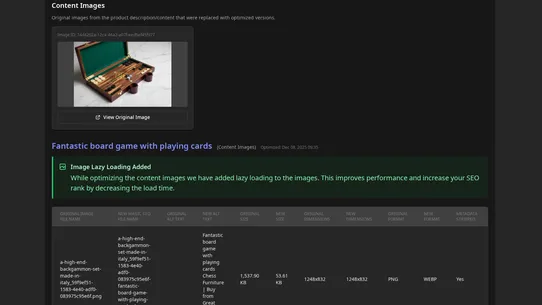 Magic Image SEO screenshot