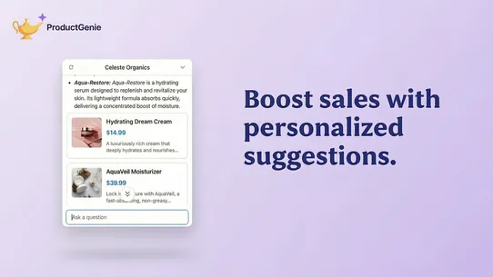 ProductGenie AI Agent screenshot