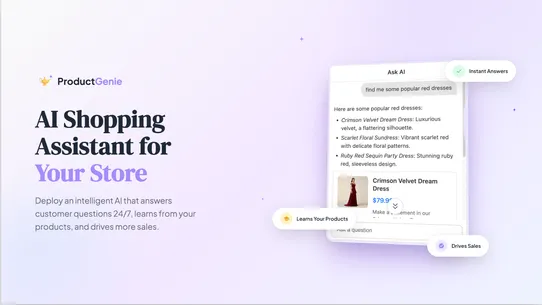 ProductGenie AI Agent screenshot