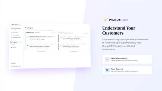 ProductGenie AI Agent screenshot