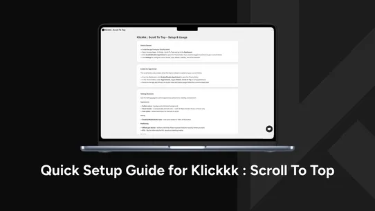 Klickkk : Scroll To Top screenshot