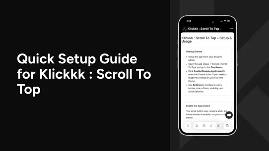 Klickkk : Scroll To Top screenshot