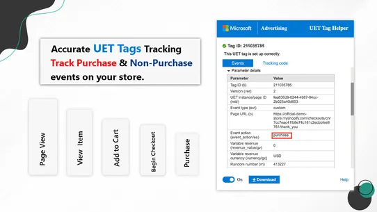 ∞ UET Bing Conversion Tracking screenshot