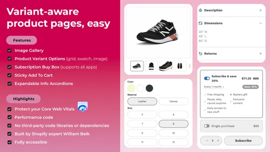 Power Product Page screenshot