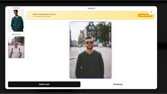 Vue ‑ Virtual Try On screenshot