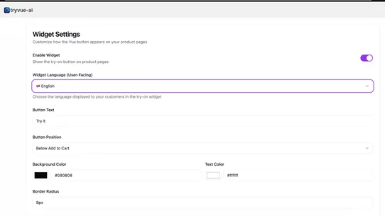 Vue ‑ Virtual Try On screenshot