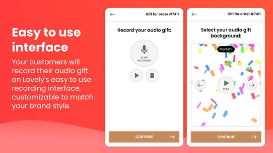 Lovely ‑ Audio Gifts Messages screenshot