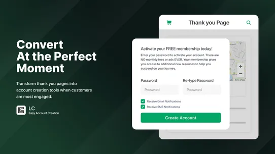 LC | Easy Account Creation screenshot