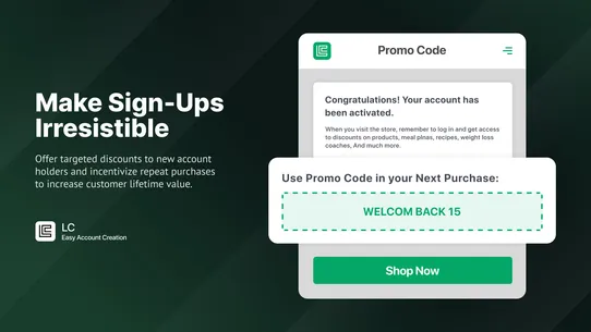 LC | Easy Account Creation screenshot