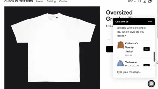 Quake: AI Chatbot for Shoppers screenshot