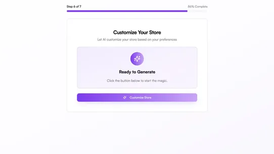 AI Build My Store screenshot