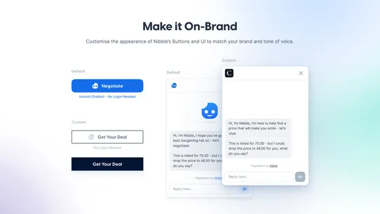 Nibble – AI Negotiation screenshot