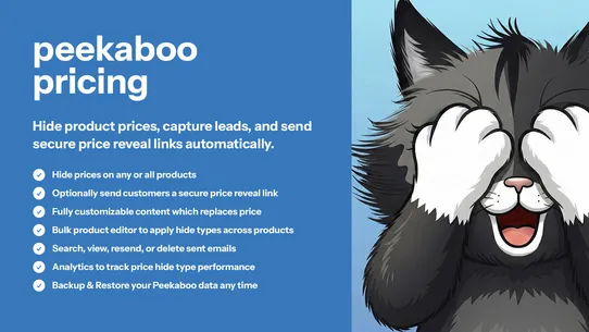 Peekaboo Pricing screenshot