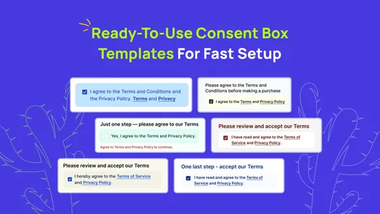K: Terms and Conditions Box screenshot