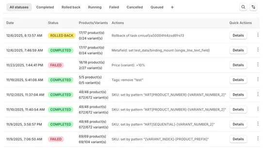 Xyppy Bulk Product Editor screenshot