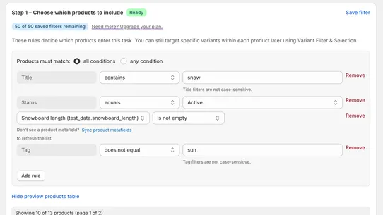 Xyppy Bulk Product Editor screenshot