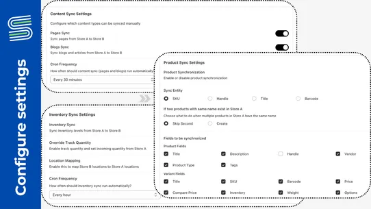 Sync Hub ‑ Multi‑Store Sync screenshot