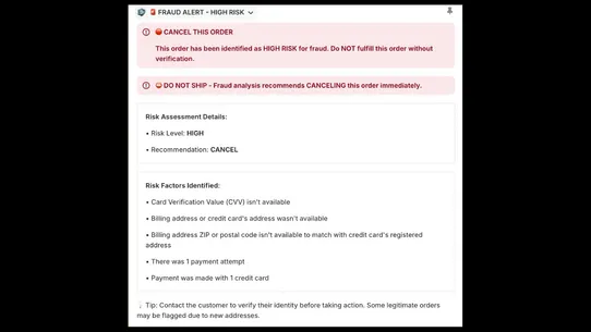 Chargeback Protector screenshot