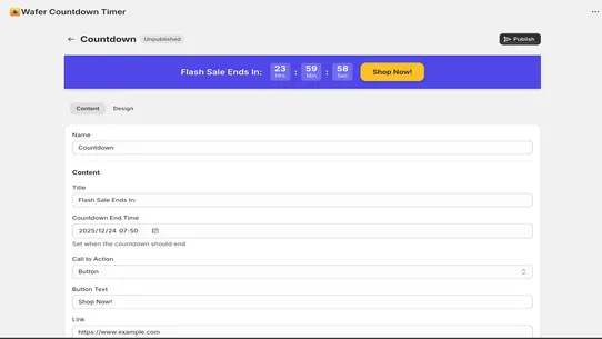 Wafer Countdown Timer screenshot
