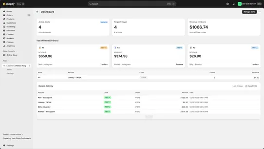 Lokryn ‑ Affiliate Ping screenshot