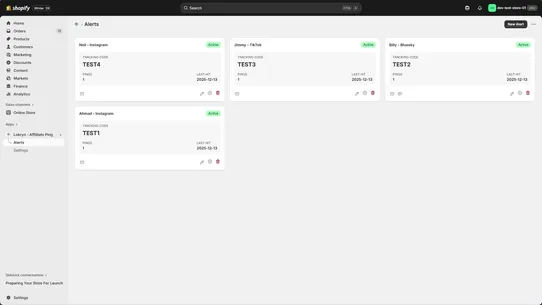 Lokryn ‑ Affiliate Ping screenshot