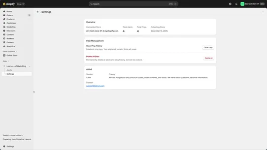 Lokryn ‑ Affiliate Ping screenshot