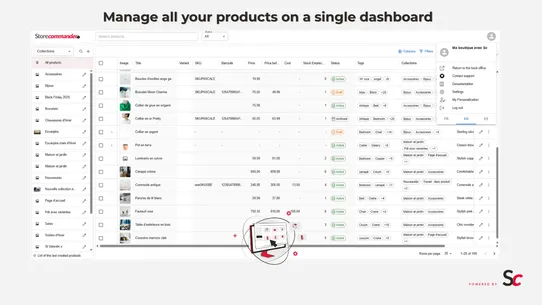 Store Commander screenshot