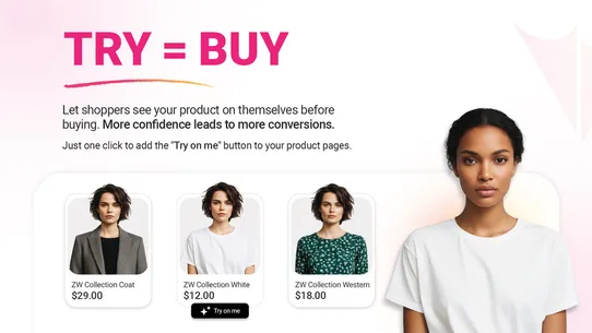Tryvia ‑ AI Virtual Try on screenshot