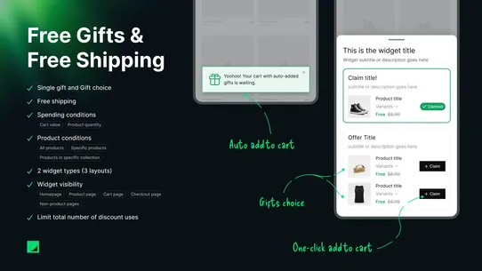 Zapio Upsell screenshot