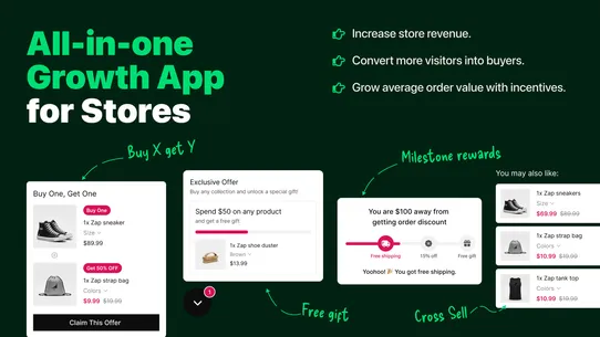 Zapio: Upsell &amp; Cross Sell screenshot