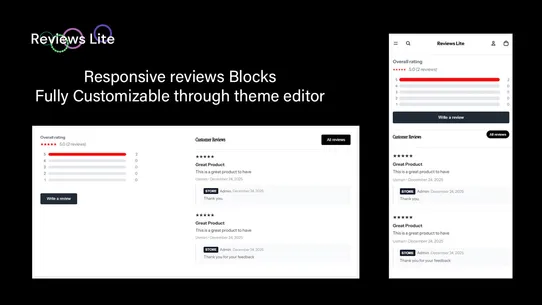 Reviews Lite screenshot
