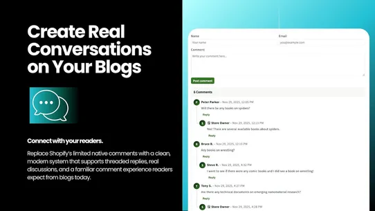 BlogConnect: Comment Manager screenshot