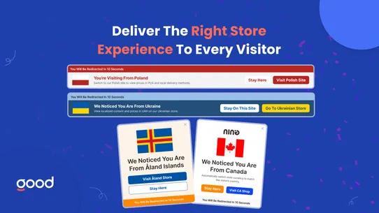 GA: Country Redirect + AI screenshot