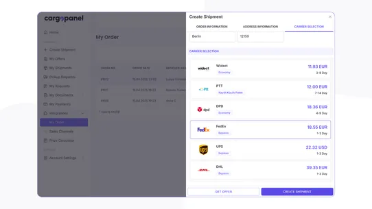 CARGOPANEL screenshot