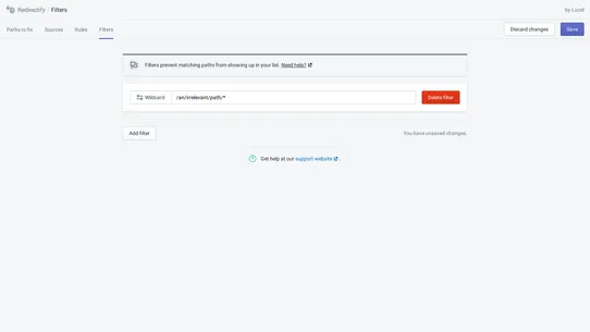 Redirectify screenshot
