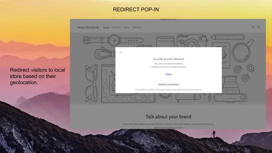 Omnishop | Country Redirect screenshot