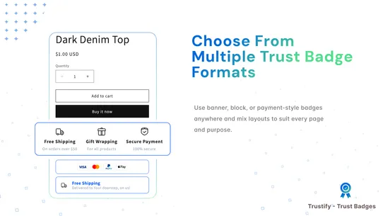 Trustify ‑ Trust Badges &amp; Icon screenshot