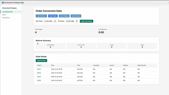Conversion Compass screenshot