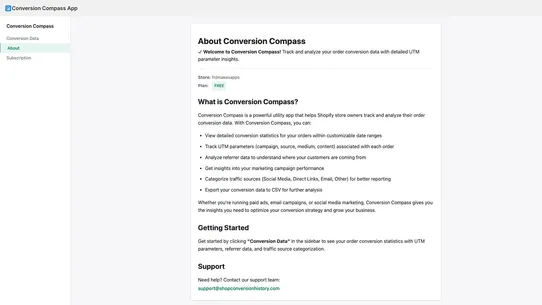 Conversion Compass screenshot