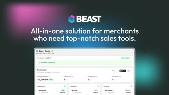 BEAST: Quote &amp; CRM screenshot