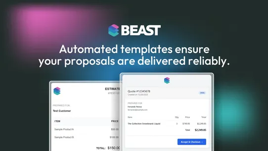 BEAST: Quote &amp; CRM screenshot