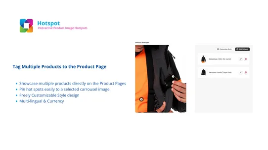 Hotshop: Product Image Hotspot screenshot