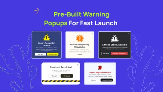 K: Alerts &amp; Warnings Pop Ups screenshot