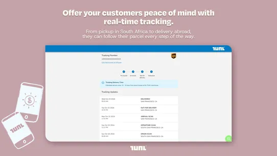TUNL – Global Shipping from SA screenshot