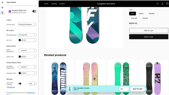 Houghton Sticky Cart screenshot