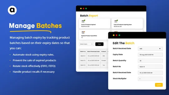 A‑Product Batch Expiry Tracker screenshot