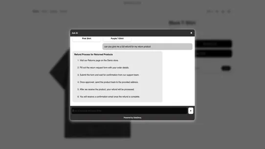 ShopAI Product Analytics screenshot