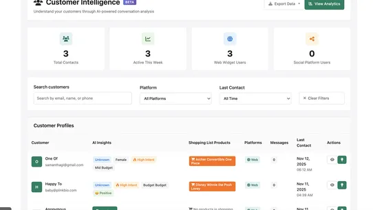 chatnative AI agent screenshot